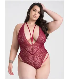 Lovehoney Lingerie Body ouvert Late Night Liaison bordeaux GT