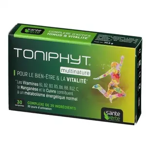 Santé Verte Multinature Bien Etre Et Vitalité 30 Comprimés