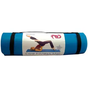 Comparateur de prix : Pilates-mad Fitness Mad CORE FITNESS MAT BLUE 10MM| Tapis de sol| bleu TU