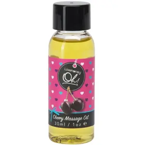 Lovehoney Huile de Massage Comestible Oh! Cerise 30 ml