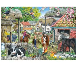 Maison des Puzzles Puzzle Fer à cheval Ferme 250 XL Teile Bauernhof pas cher