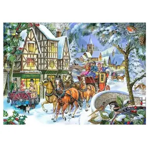 Pièces XXL - Snow Coach 500 Pièces HOP - House of Puzzles pas cher