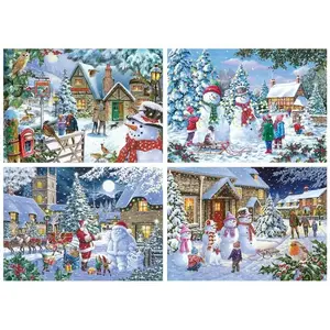 4 Puzzles - Let It Snow 500 Pièces HOP - House of Puzzles pas cher