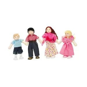 Comparateur de prix : Poupées en bois - Le Toy Van - Ma famille de 4 poupées - Rouge - Multicolore - 3 ans et plus