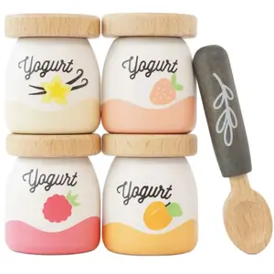 Le Toy Van Ensemble De Yaourts En Bois Beige