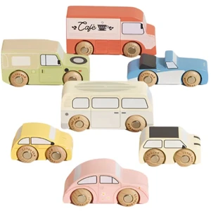 Comparateur de prix : Le Toy Van Set De Voitures Rétro en bois