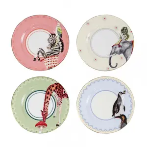 Carnival - Coffret 4 assiettes 16cm Yvonne Ellen pas cher