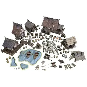 Asmodee Fantasy Battle Systems Wargames Terrain Village Multi Level Tabletop... pas cher