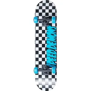 Comparateur de prix : Skate Shortboard - SPEED DEMONS - Checkers Blue - 7.25 pouces - Mixte - Enfant
