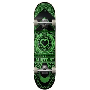 Comparateur de prix : Skateboard Complète BLUE PRINT Home Heart 8.00' - Noir/Vert - Double k...
