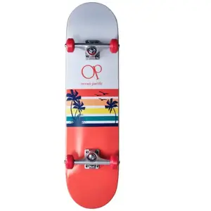 Comparateur de prix : Skateboard Complet Ocean Pacific Sunset (8" - Blanc/Rouge)