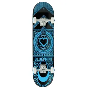 Skateboard Complet Blueprint Home Heart (7.75" - Noir/Bleu)Vendu parskatepro
