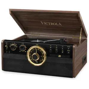 Victrola Empire Chaîne Stéréo 6-en-1 Platine Vinyle Bluetooth - Expresso pas cher