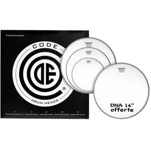 Comparateur de prix : Non communiqué Code Drum Head Tom Pack DNA Sablée Fusion + CC 14'' DNA Sablée