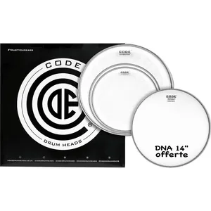 Comparateur de prix : Code Drumheads Generator Clear Tom Pack Standard