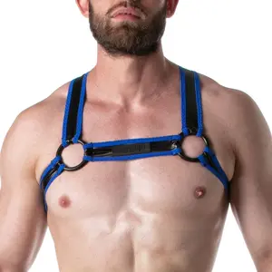 LEADER Harnais BRUT Noir-Bleu XL pas cher