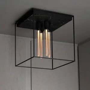 Buster + Punch Plafonnier Caged Ceiling 4.0 Marbre noir pas cher