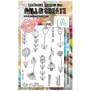 AALL & CREATE Tampons transparents Flowers Sticks #518Vendu parscrapmalin