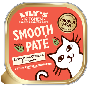 Lily's Kitchen Smooth Paté Selection 8 x 85 g pour chat - saumon, poulet pas cher