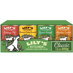 Comparateur de prix : Lily’s Kitchen Recettes classiques pour chien - 12 x 400 g