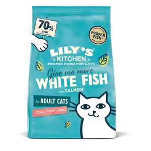 Comparateur de prix : 2kg Lily's Kitchen Adult poisson blanc, saumon pour chat