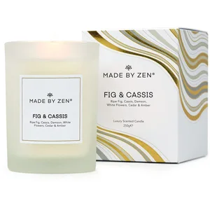 MADE BY ZEN Fig & Cassis bougie parfumée 250 g pas cher