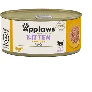 6x70g en gelée filet de poulet Applaws - Nourriture pour Chat pas cher