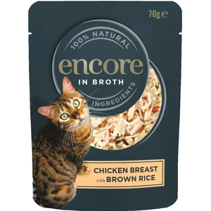 Comparateur de prix : Encore 16 x 70 g sachets pour chat - blanc de poulet, riz complet