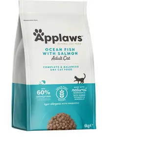 Comparateur de prix : Applaws Nourriture Pour Chats Adultes Au Poisson Et Au Saumon 6kg