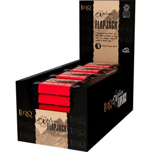 Comparateur de prix : TORQ Explore Flapjack Mixte, Bakewell Slice, 20 x 65g