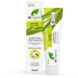 Comparateur de prix : Dr. Organic Dentifrice au Tea Tree Bio 100 ml