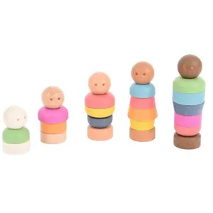 Tickit - Personnes de la communauté en bois arc-en-ciel - Pk5 / 25 pas cher
