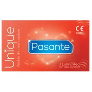 Préservatifs sans latex 3 pcs Pasante Unique LatexVendu paramazon