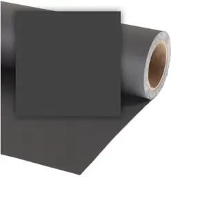 Fond studio photo COLORAMA 2m72 x 11m - Black 68 pas cher
