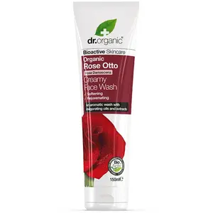 Comparateur de prix : Dr. Organic Soin Nettoyant Visage à la Rose Bio 150 ml