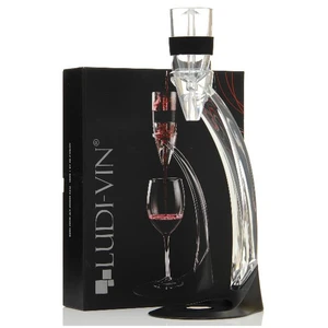 Comparateur de prix : Ludi-vin - aérateur de vin avec socle noir/transparent - 41892 TU