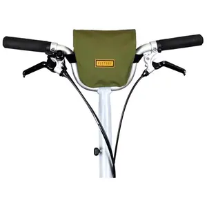 Comparateur de prix : Restrap Brompton M & H Bar bag - Sacoche guidon vélo Olive