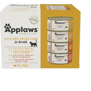 Comparateur de prix : 12x70g Adult sélection à la volaille Applaws - Nourriture pour Chat