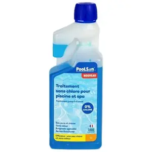 Comparateur de prix : Désinfection sans chlore - PooLSan - Pour la désinfection de votre eau de piscine ou de spa - Bouteille 1L
