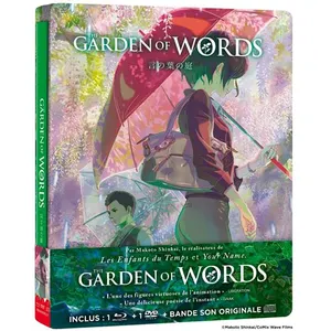 AANIME The Garden Of Words Steelbook Combo Blu-ray DVD