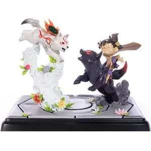 Comparateur de prix : First 4 Figures Okamiden Statuette Chibiterasu vs. Dark Chibiterasu & ...