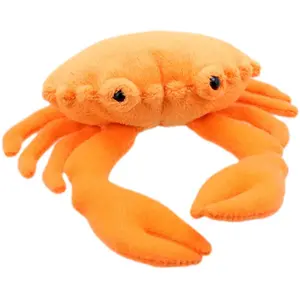Marionnette à doigt en peluche douce (Crabe) pas cher