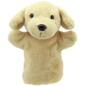 The Puppet Company Amis de marionnettes - Labrador jaune - Chient - Marionnette pas cher
