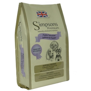Comparateur de prix : 12kg Puppy Sensitive Simpsons Premium saumon et pommes de terre