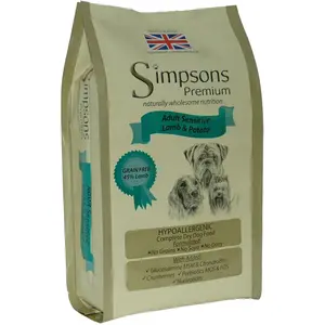 12kg Adult Sensitive agneau & pommes de terre Simpsons Premium pour ch... pas cher