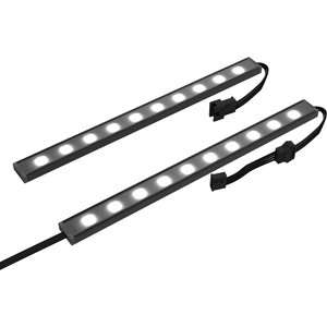 NZXT Lot de 2 bandes LED RGB AH-2UGKD-B1 - 200 mm - Eclairage RGB sous... pas cher