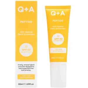 Q+A Peptide crème protectrice visage SPF 50 50 ml pas cher