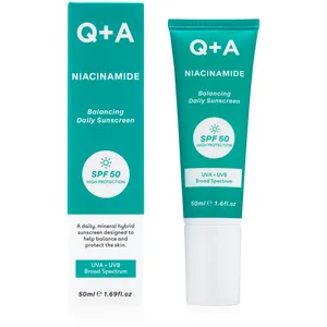 Q+a niacinamide spf50 crème solaire quotidien équilibrant 50ml pas cher