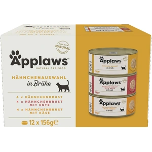 12x156g Applaws lot mixte au poulet - Pâtée pour chat pas cher