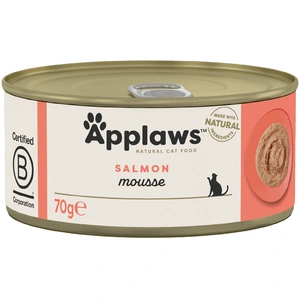 6x70g Applaws Mousse saumon - Pâtée pour chat pas cher